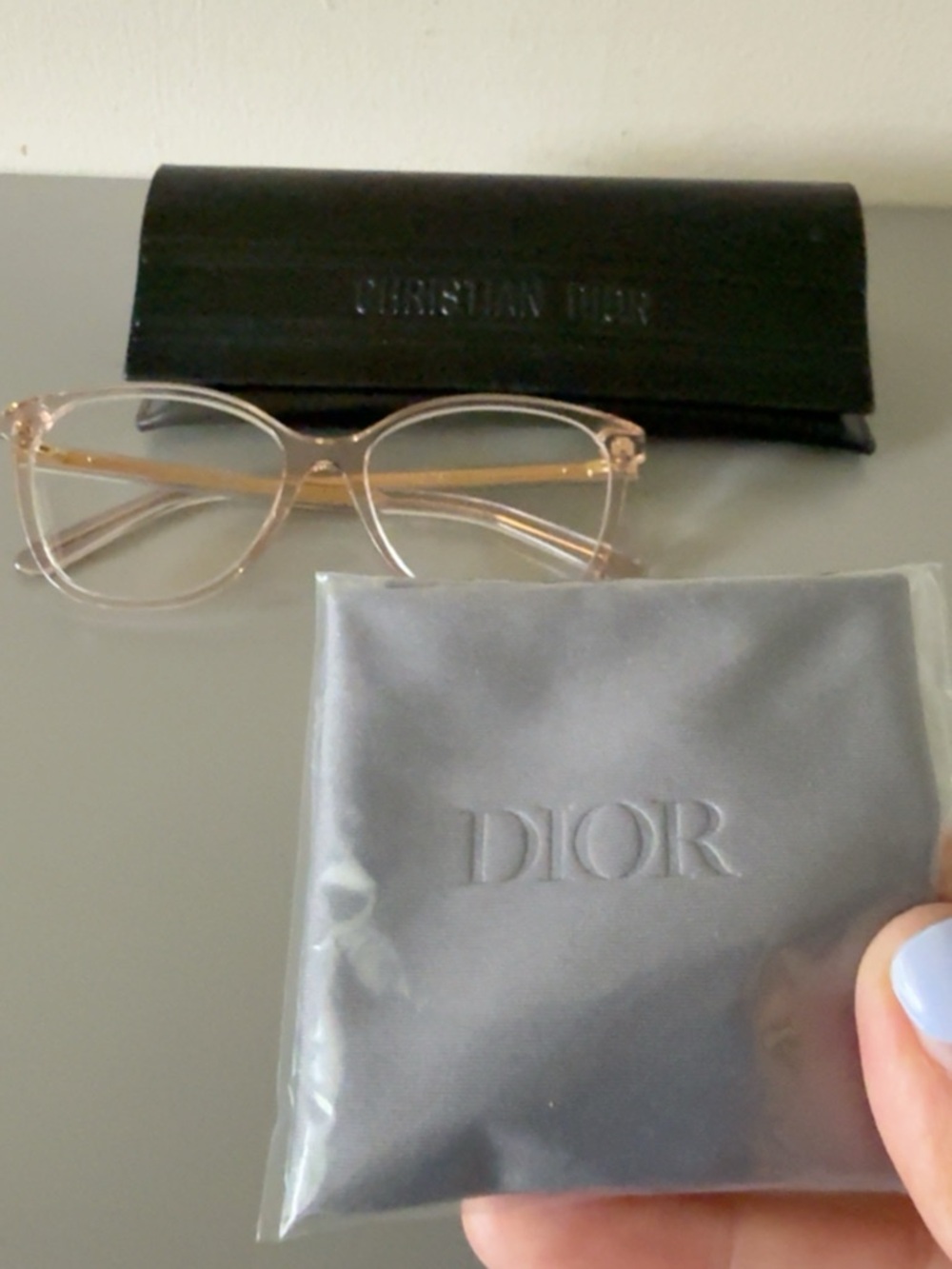 Dior light pink Eyeglasses with Branded Case & cloth - Picture 9 of 14
